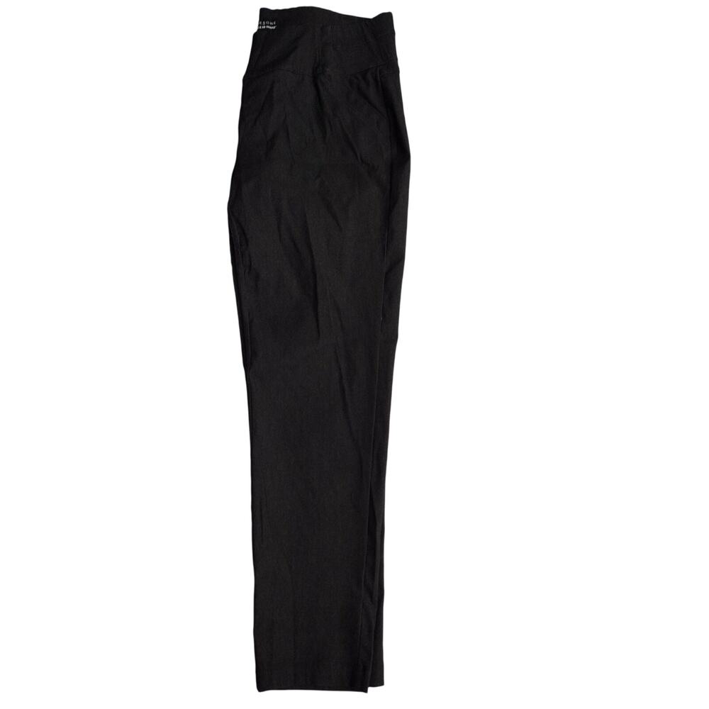 Miracle Ab Shaper Womens Pants L Charcoal Gray Stretch Wide Waistband Skinny